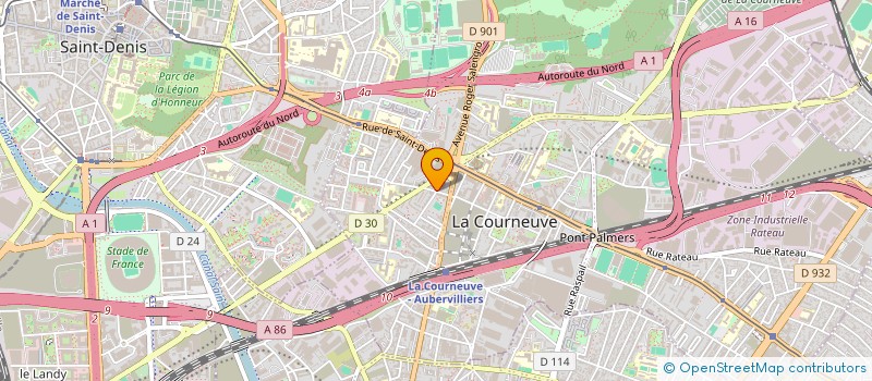 localisation de l'entreprise AMBULANCE MAURICE à LA COURNEUVE