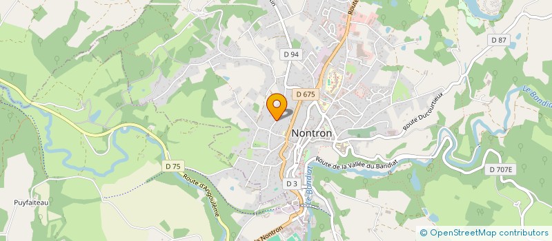 localisation de l'entreprise AMBULANCE MICHEL à NONTRON
