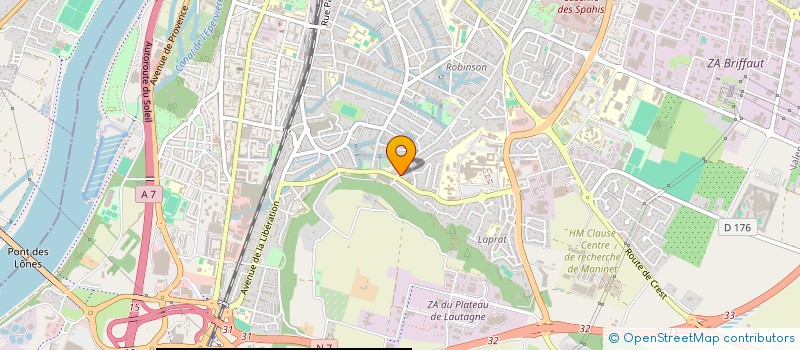 localisation de l'entreprise AMBULANCE MOULIN  VALENCE