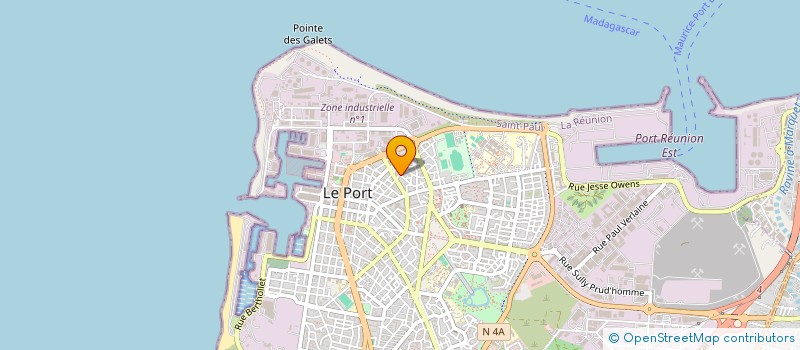 localisation de l'entreprise AMBULANCE NARSIMOULOU à LE PORT