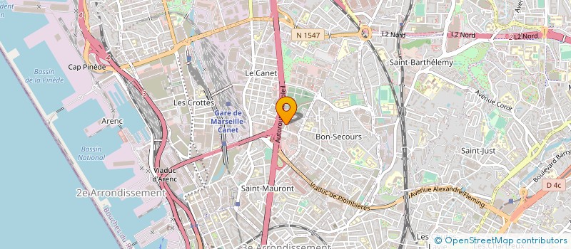 localisation de l'entreprise AMBULANCE ODESSA à MARSEILLE