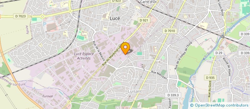 localisation de l'entreprise AMBULANCE PASTEUR à LUCE