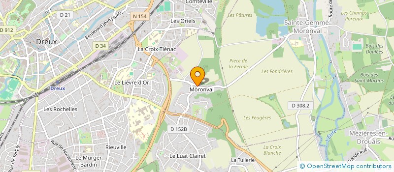 localisation de l'entreprise AMBULANCE PHENIX DREUX à SAINTE-GEMME-MORONVAL