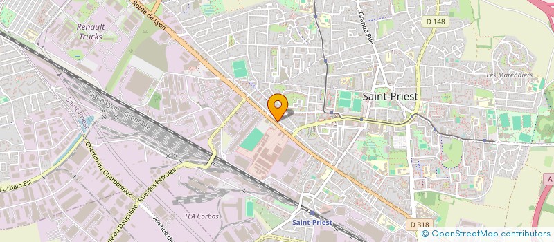 localisation de l'entreprise AMBULANCE PHOENIX  SAINT-PRIEST