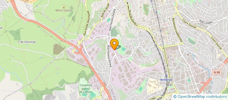 localisation de l'entreprise AMBULANCE PIAZZON  SAINT-ETIENNE