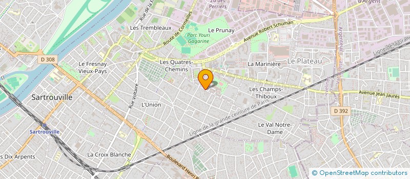 localisation de l'entreprise AMBULANCE PONCTUELLE à SARTROUVILLE