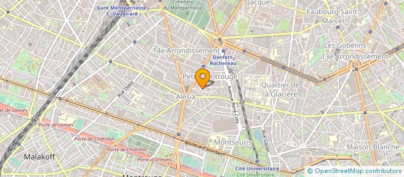 localisation de l'entreprise AMBULANCE RASPAIL à PARIS