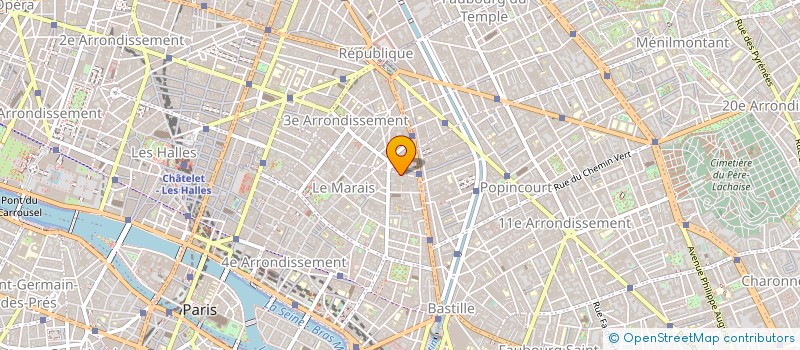 localisation de l'entreprise AMBULANCE RUAUD à PARIS