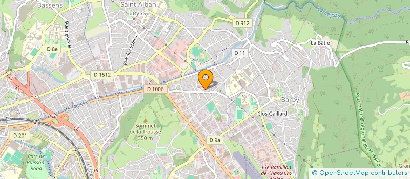 localisation de l'entreprise AMBULANCE S&J à LA RAVOIRE