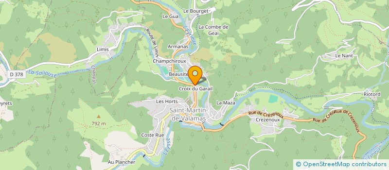 localisation de l'entreprise AMBULANCE SAINT MARTINOISE  SAINT-MARTIN-DE-VALAMAS