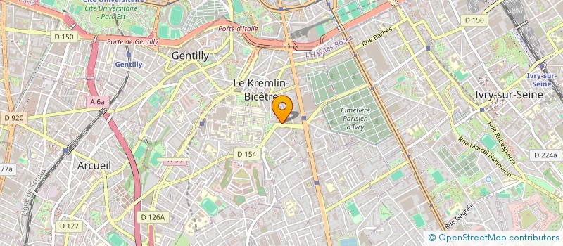 localisation de l'entreprise AMBULANCE SANTE IDF  LE KREMLIN-BICETRE