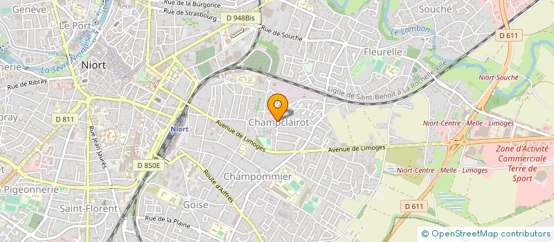 localisation de l'entreprise AMBULANCE SERVICE DU PORT à NIORT