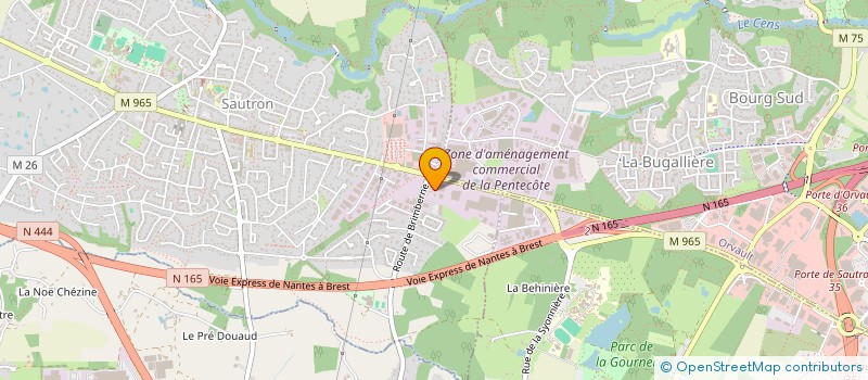 localisation de l'entreprise AMBULANCE SERVICE URGENCE  SAUTRON