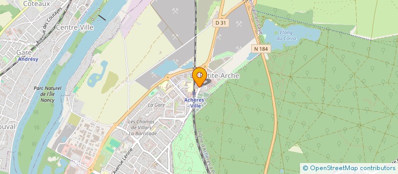 localisation de l'entreprise AMBULANCE SOS SANTE  ACHERES