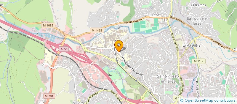 localisation de l'entreprise AMBULANCE ST ETIENNE ASSISTANCE  SAINT-PRIEST-EN-JAREZ