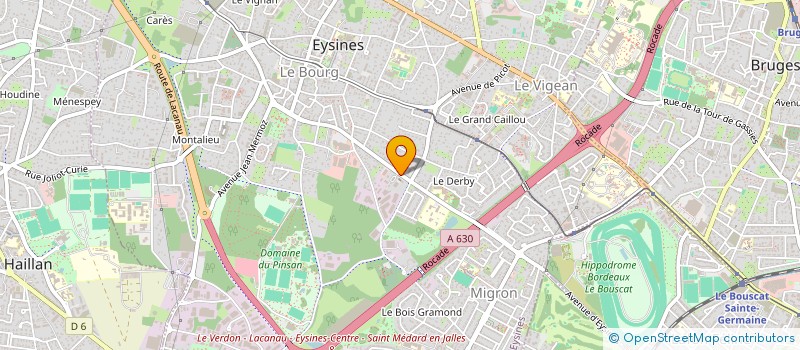 localisation de l'entreprise AMBULANCE STEHELIN  EYSINES