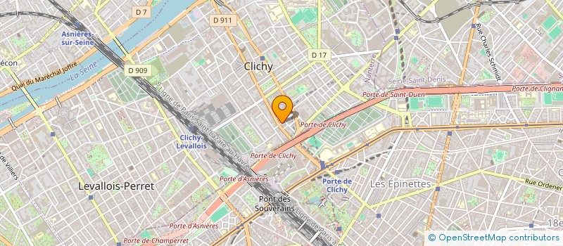 localisation de l'entreprise AMBULANCE T.A SANTE  CLICHY