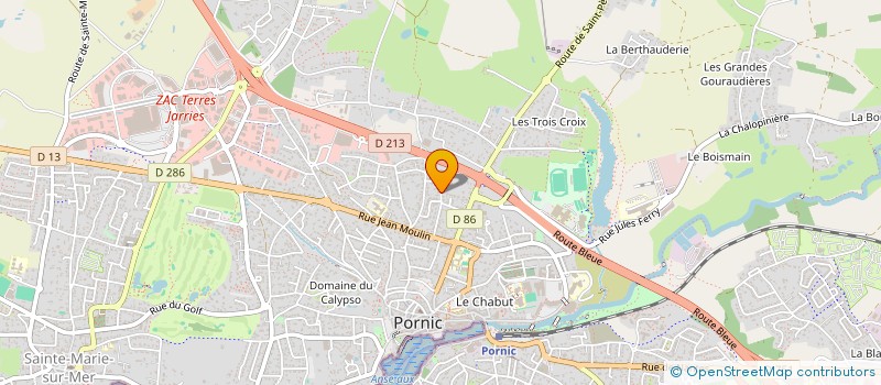 localisation de l'entreprise AMBULANCE TAXI BOUYER  PORNIC