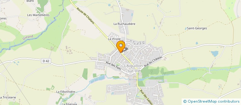 localisation de l'entreprise AMBULANCE TAXI DU JAUNAY à L'AIGUILLON-SUR-VIE