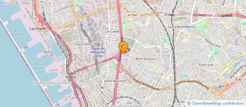 localisation de l'entreprise AMBULANCE URGENCE MEDICALE à MARSEILLE