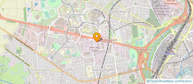localisation de l'entreprise AMBULANCE VITALE  STRASBOURG