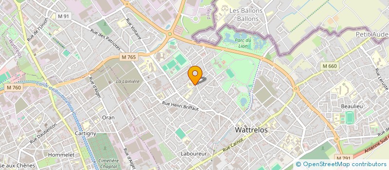 localisation de l'entreprise AMBULANCE WATTRELOSIENNE  WATTRELOS