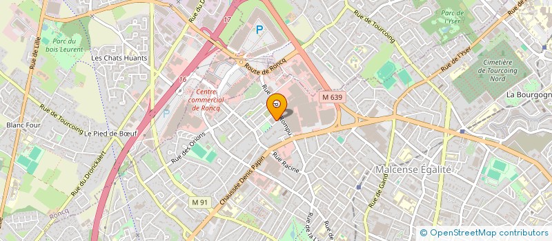 localisation de l'entreprise AMBULANCES 100% URGENCE  TOURCOING