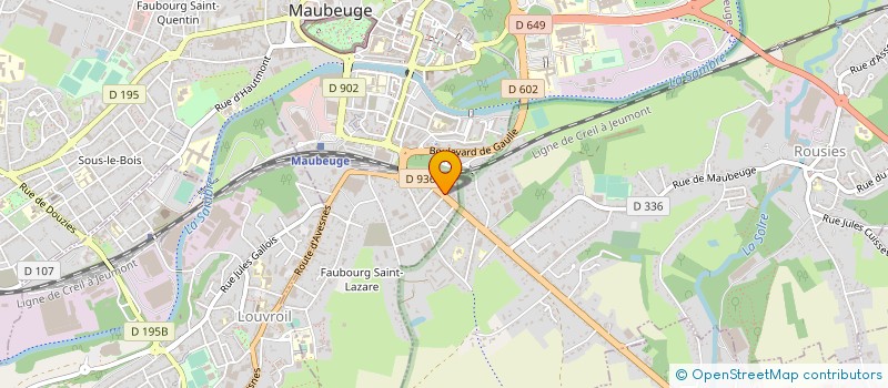 localisation de l'entreprise AMBULANCES 2000 à MAUBEUGE