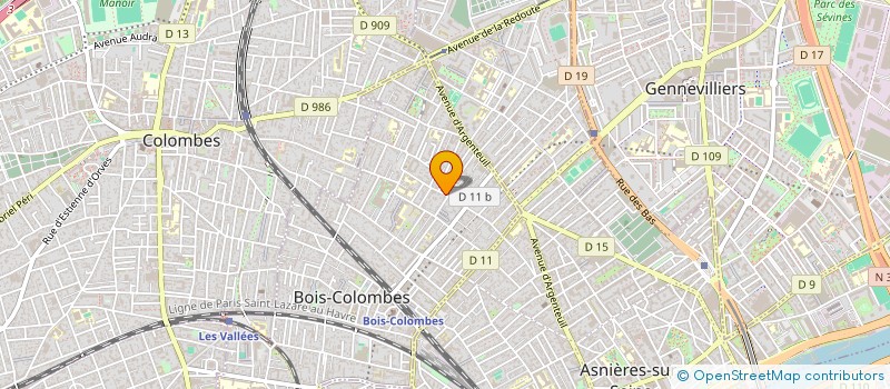localisation de l'entreprise AMBULANCES 3H à BOIS-COLOMBES