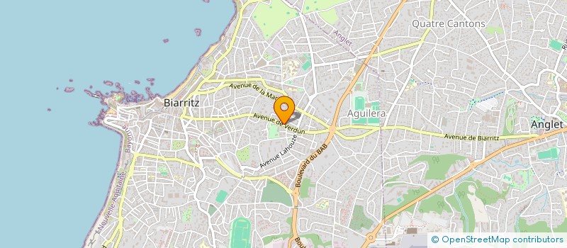 localisation de l'entreprise AMBULANCES 64-AGUILERA POMPES FUNEBRES à BIARRITZ