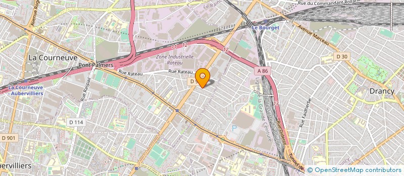 localisation de l'entreprise AMBULANCES 7 LIEUX  LA COURNEUVE
