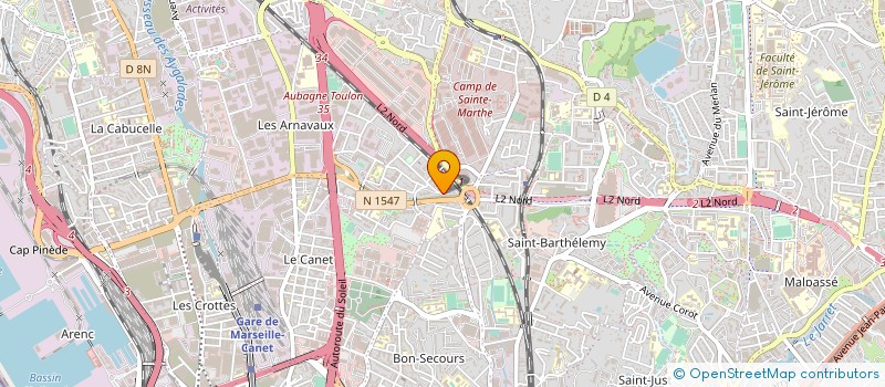 localisation de l'entreprise AMBULANCES A.B.H.M. MARSEILLE à MARSEILLE