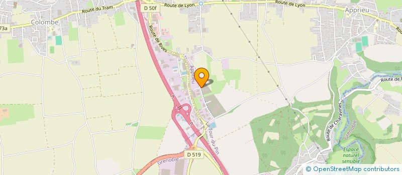 localisation de l'entreprise AMBULANCES ABC  APPRIEU