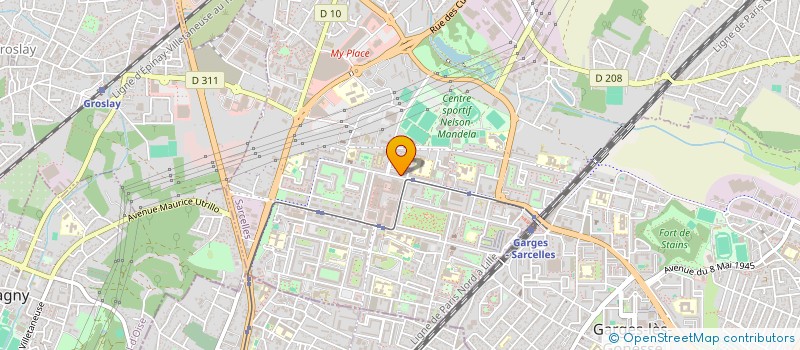 localisation de l'entreprise AMBULANCES ABM 95 à SARCELLES