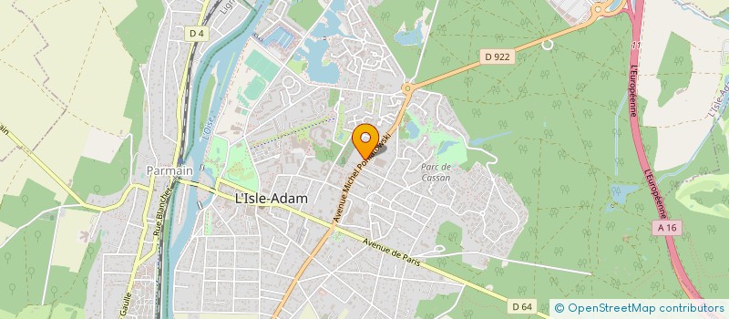 localisation de l'entreprise AMBULANCES ADAMOISES  L'ISLE-ADAM