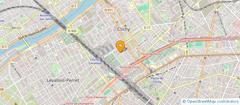 localisation de l'entreprise AMBULANCES ADEX à CLICHY