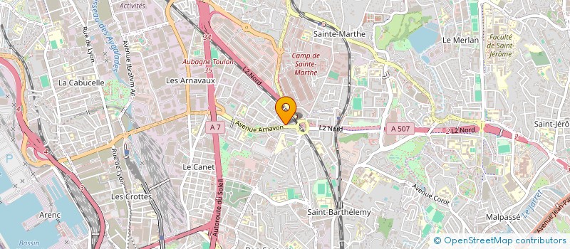 localisation de l'entreprise AMBULANCES AGAPE à MARSEILLE