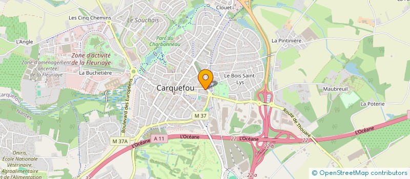 localisation de l'entreprise AMBULANCES AGREEES EST NANTES à CARQUEFOU