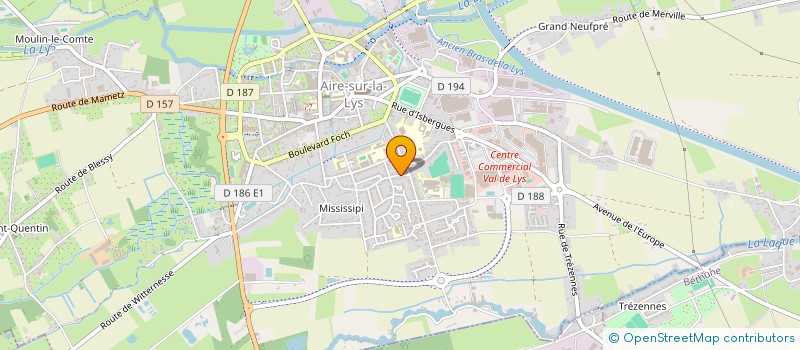 localisation de l'entreprise AMBULANCES AIROISES  AIRE-SUR-LA-LYS