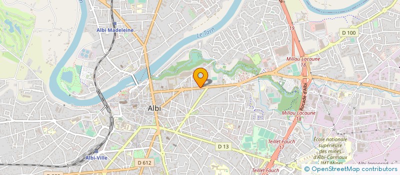 localisation de l'entreprise AMBULANCES ALBIGEOISES à ALBI