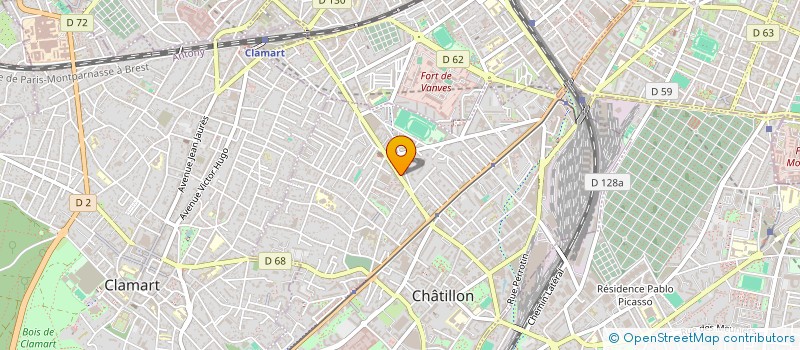 localisation de l'entreprise AMBULANCES ALLIANCE 92  CHATILLON