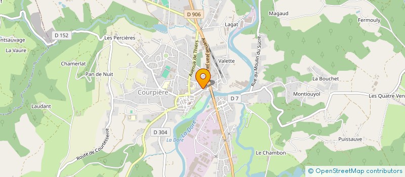 localisation de l'entreprise AMBULANCES ALPHA à COURPIERE