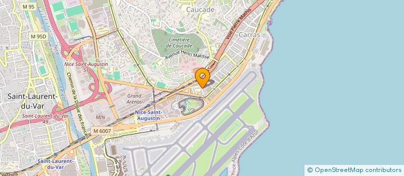 localisation de l'entreprise AMBULANCES AMAZONE à NICE