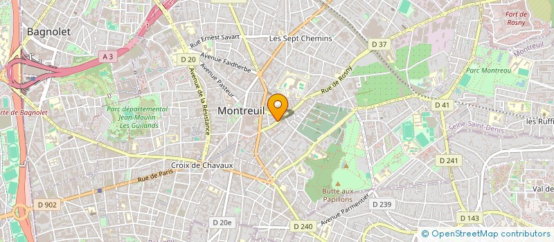 localisation de l'entreprise AMBULANCES APRIL à MONTREUIL
