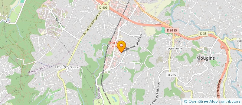 localisation de l'entreprise AMBULANCES AQUARELLE à MOUGINS