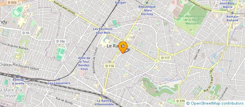 localisation de l'entreprise AMBULANCES ARC MEDICAL 93  LE RAINCY