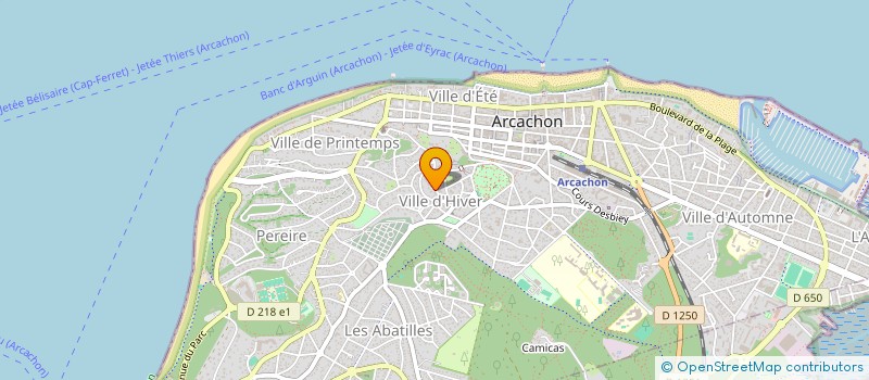 localisation de l'entreprise AMBULANCES ARCACHONNAISES SARL  ARCACHON