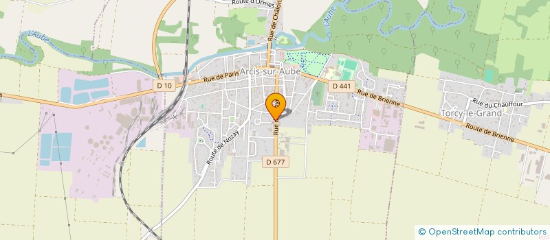 localisation de l'entreprise AMBULANCES ARCISIENNES à ARCIS-SUR-AUBE