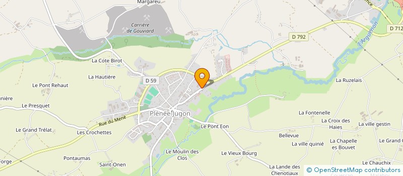 localisation de l'entreprise AMBULANCES ARGUENON à PLENEE-JUGON