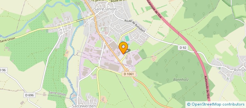 localisation de l'entreprise AMBULANCES ARIANE  SARRE-UNION